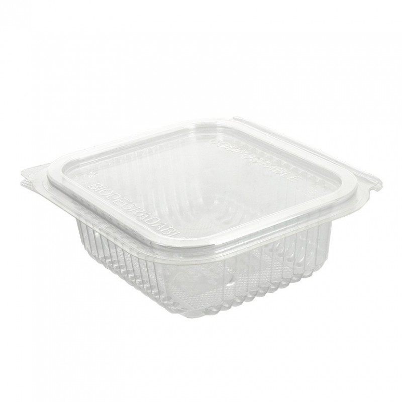 Envases PLA transparente con tapa 250cc Envases PLA transparente con tapa 250cc