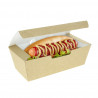 Embalagens cartonadas Kraft para cachorros-quentes e waffles