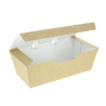 Embalagens cartonadas Kraft para cachorros-quentes e waffles