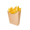 Medium kraft cardboard French fries bag