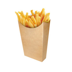 BATATAS FRITAS GRANDES DE PAPELÃO KRAFT