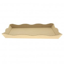Large kraft cardboard menu trays