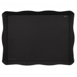 Large black cardboard menu trays
