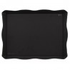 Large black cardboard menu trays