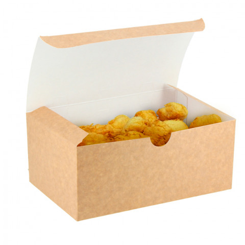 Kraft boxes for large and self-assembling fries