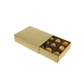 Boîtes à emporter pour croquettes en carton kraft (12 unités)