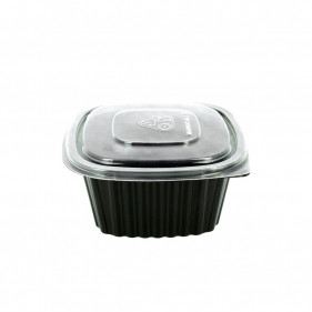 Flat lid for square reusable PP container (425 and 560cc)