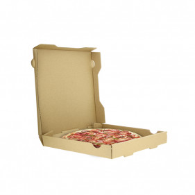 Cajas de pizza kraft pequeña (26 cm)