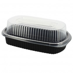 Tall lid for black oval container (770cc)