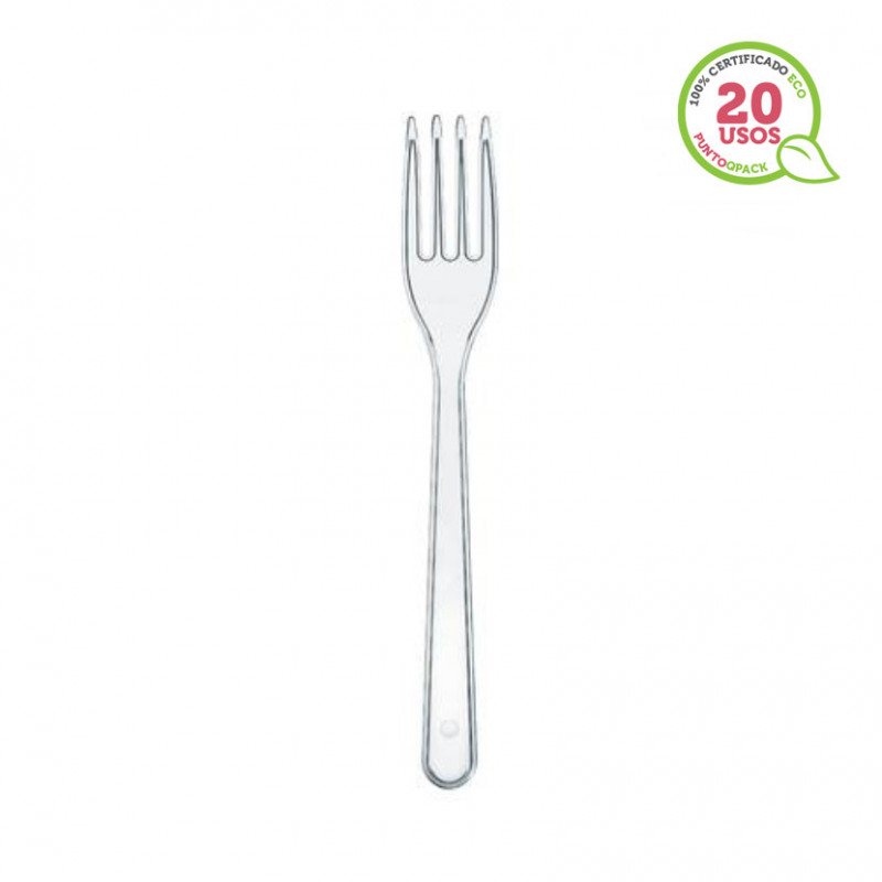 Forchette trasparenti riutilizzabili ECO (16cm) Forchette trasparenti riutilizzabili ECO (16cm)