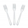 ECO reusable transparent forks (16cm)