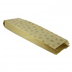 Sacos de papel para pão decorado 2 barras (12 6x50cm)