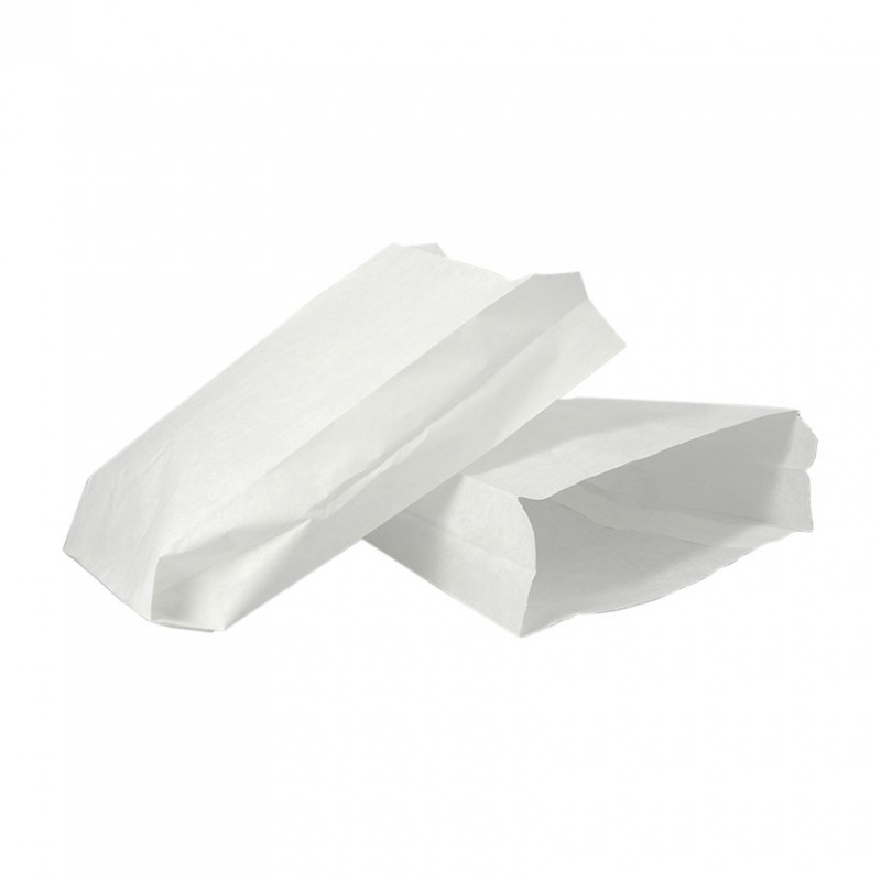 White fast food greaseproof bags (14+5x23cm) White fast food greaseproof bags (14+5x23cm)