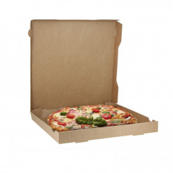 Small-medium kraft pizza boxes (30cm)