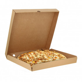 Medium kraft pizza boxes (33cm)