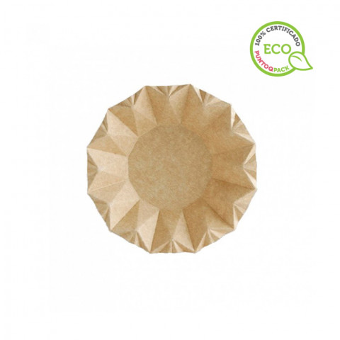 Pratos de papel kraft gama Bali (16Ø)