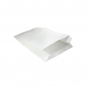 Bolsa antigrasa blanca para alimentos (15+6x25cm)