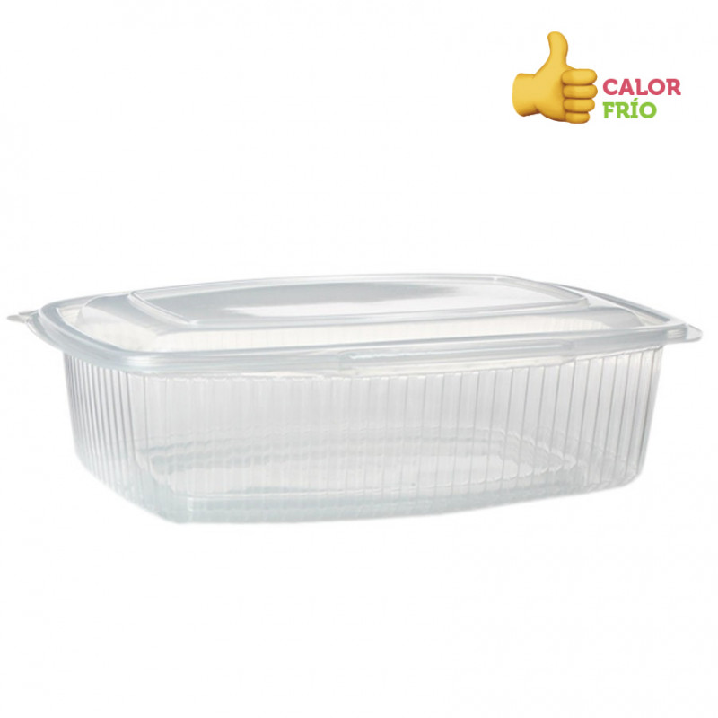 Contenitore riutilizzabile in PP con coperchio incluso (1500cc) Contenitore riutilizzabile in PP con coperchio incluso (1500cc)