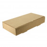 Microgrooved kraft cardboard pizza calzone boxes