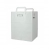 Sacos de papel branco com asas planas (26+20x32cm)