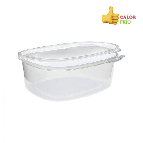 Reusable PP containers with safety closing lid (500cc)