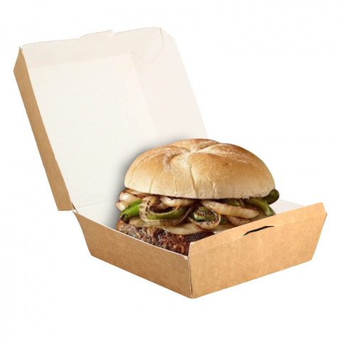 Boîtes à hamburger XXL en kraft