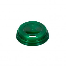 Green travel lid for coffee glass (6Ø)
