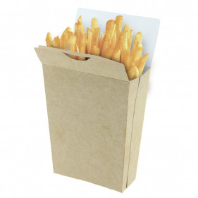 Flacon à frites à fermeture éclair
