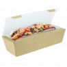 Envases para hot dog grandes de cartón kraft