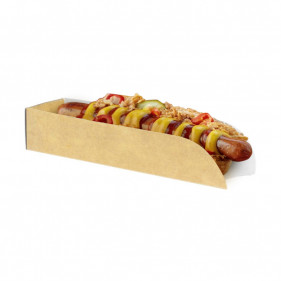 Cuña cartón kraft automontable Hot Dog