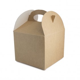 Pasta infantil com alças na cor kraft