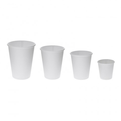 VASOS DE CARTON BLANCOS BEBIDAS CALIENTES Y FRIAS