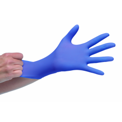Blue nitrile gloves size S