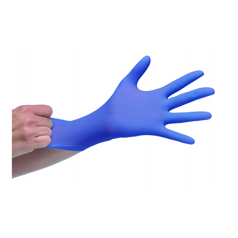 Guanti in nitrile blu taglia S Guanti in nitrile blu taglia S