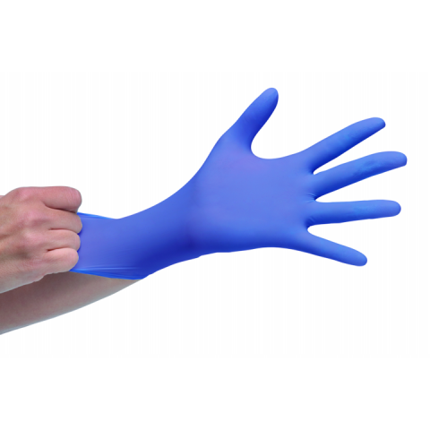 Blue nitrile gloves size S