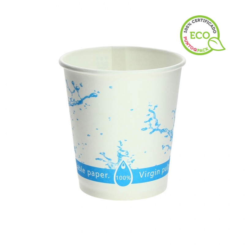 Bicchieri d'acqua ecologici in carta riciclata (200ml) Bicchieri d'acqua ecologici in carta riciclata (200ml)