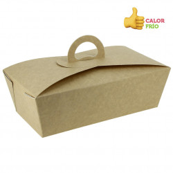 DOGGY BAG KRAFT CON LAMINADO ANTIGRASA 1500CC