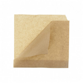 Papel antigrasa para hamburguesas kraft (17x17cm)