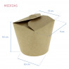 ENVASES DE CARTON KRAFT ORIENTAL 750CC