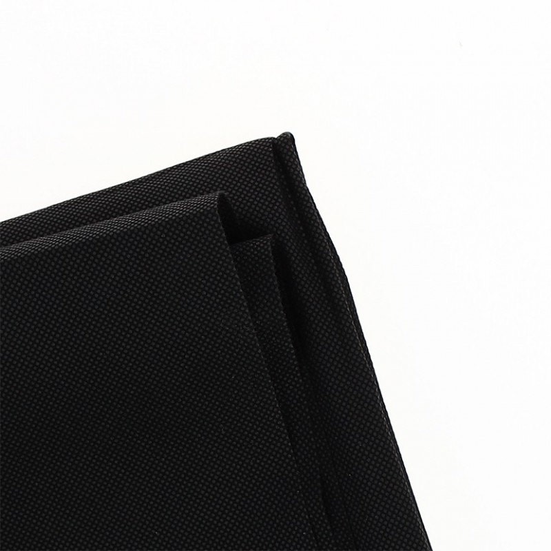 Toalhas de mesa de papel Novotex pretas dobradas 1/8 (100x100cm) | PointQpackName