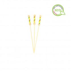 Palillos para brochetas perlas de colores 11cm