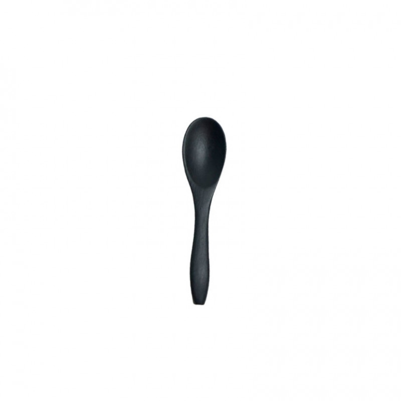 Mini black bamboo spoon