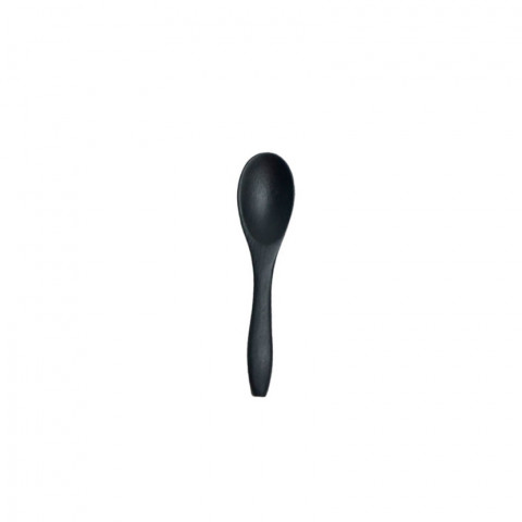 Mini colher de bambu preto
