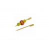 Palillos para brochetas de bambú estilo bastón 10cm