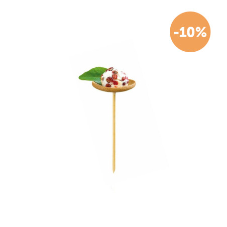 Palitos para espetadas de bambu estilo mini-prato