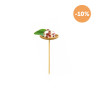 Palitos para espetadas de bambu estilo mini-prato