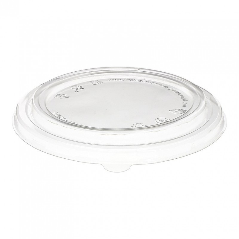PLA TAMPA SALADEIRA COMPOSTÁVEL 1300ML 185MM