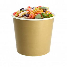 Deco Kraft cardboard salad bowls (700cc)