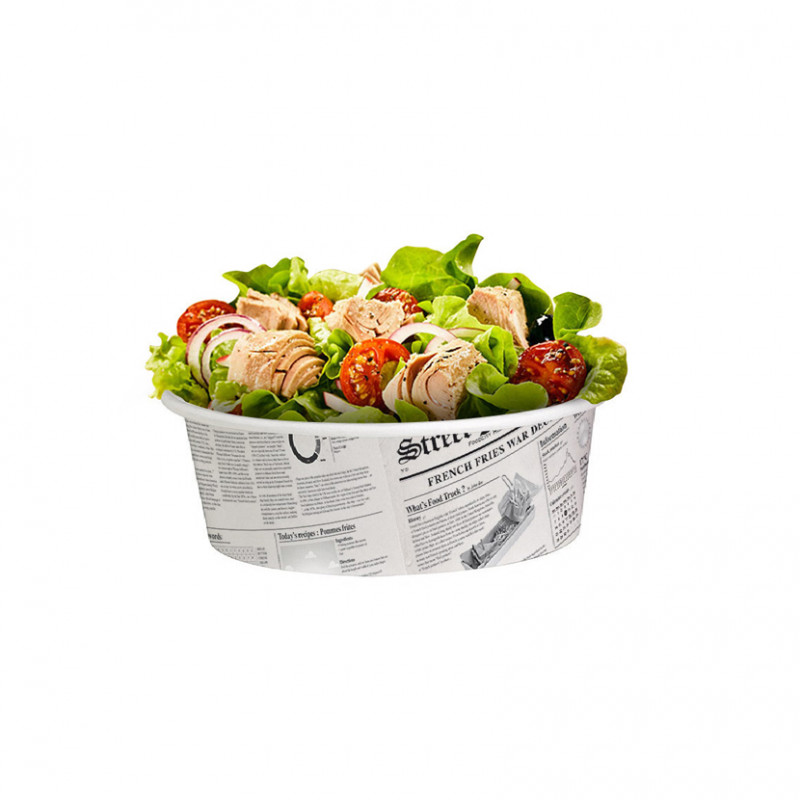 Deco news cardboard salad bowl (360ml)