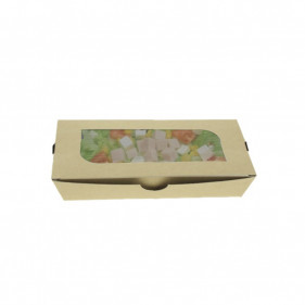 Kraft salad bowl with window and elongated (480cc)